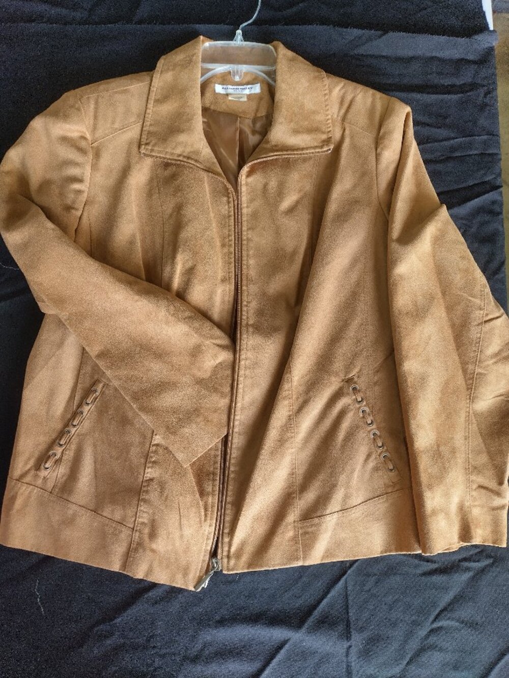 Allison Daley tan suede 16w Women's jacket